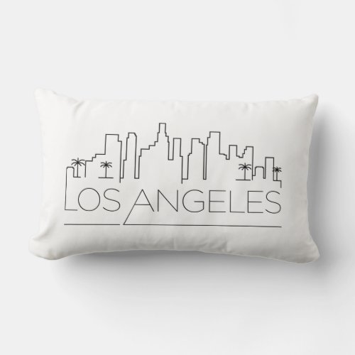 Los Angeles California Skyline Lumbar Pillow