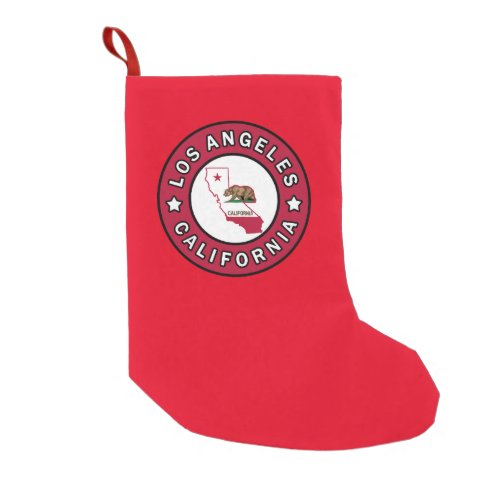 Los Angeles California Small Christmas Stocking