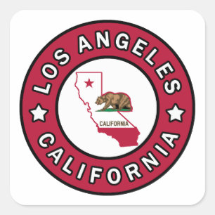 Los Angeles California Square Sticker