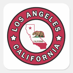 Los Angeles California Square Sticker