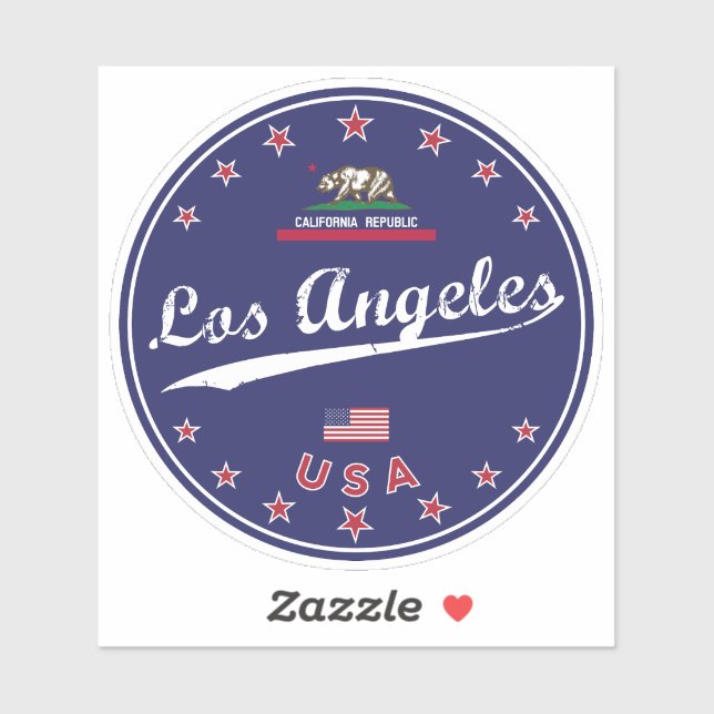 Los Angeles California Sticker (Sheet)