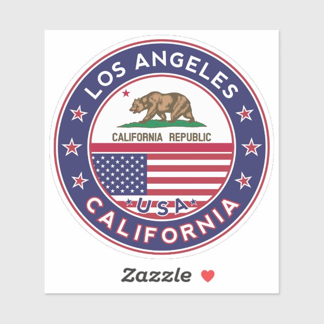 Los Angeles, California Sticker (Sheet)