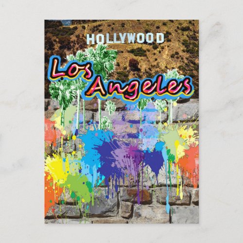 Los Angeles California Street art _ Postcard