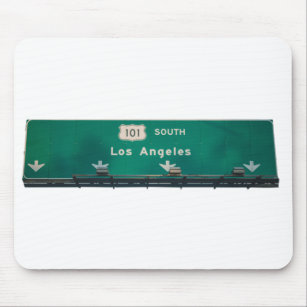 Los Angeles, California street sign Mouse Pad