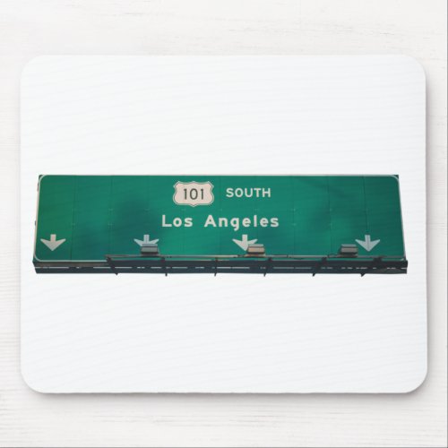 Los Angeles California street sign Mouse Pad