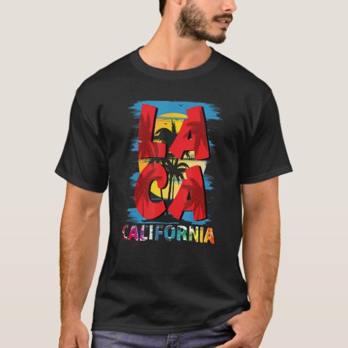 Los Angeles California  Sunset La Souvenir T_Shirt