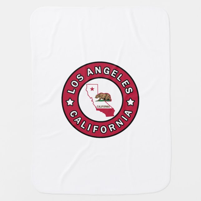 Los Angeles California Swaddle Blanket (Front)