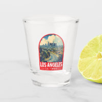Los Angeles California Travel Art Emblem