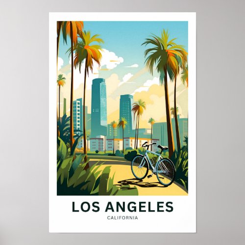 Los Angeles California Travel Print