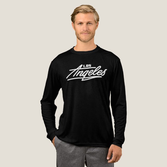Los Angeles California  Tri-Blend Shirt (Full Front)