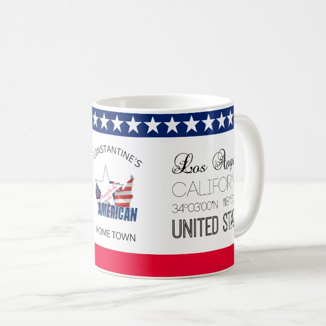 Los Angeles, California, United States elegant Coffee Mug (Front Right)