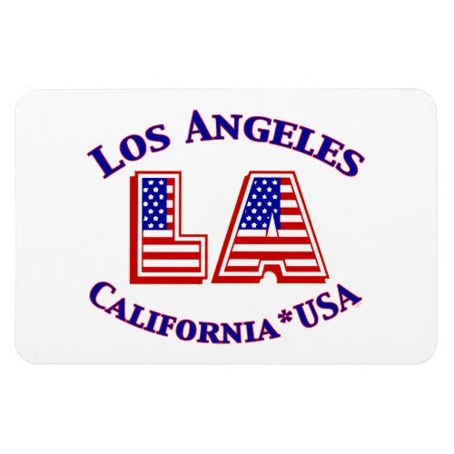 Los Angeles California USA Patriotic Magnet