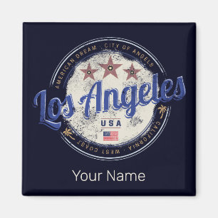 Los Angeles California USA Vintage West Coast Magnet