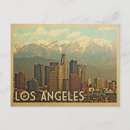 Los Angeles California Vintage Travel Postcard