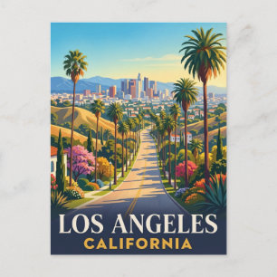 Los Angeles California Vintage Travel Postcard