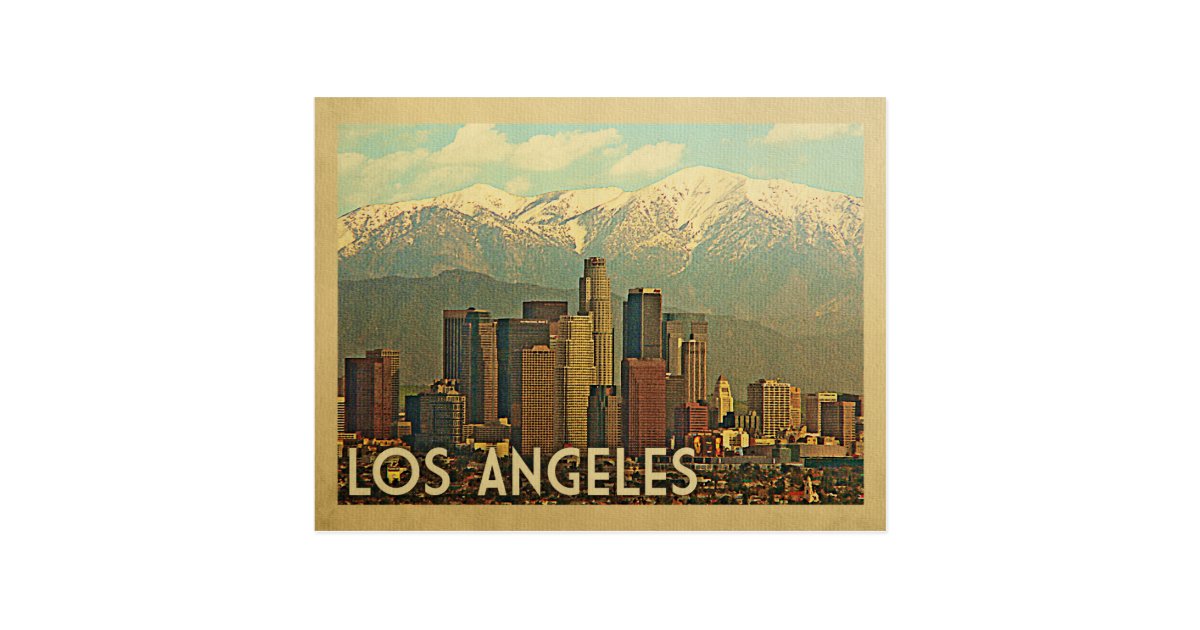 Los Angeles California Vintage Travel Postcard | Zazzle.com