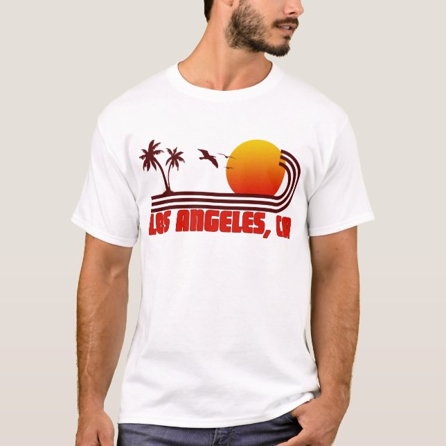 Los Angeles, California Wave T-Shirt (Front)