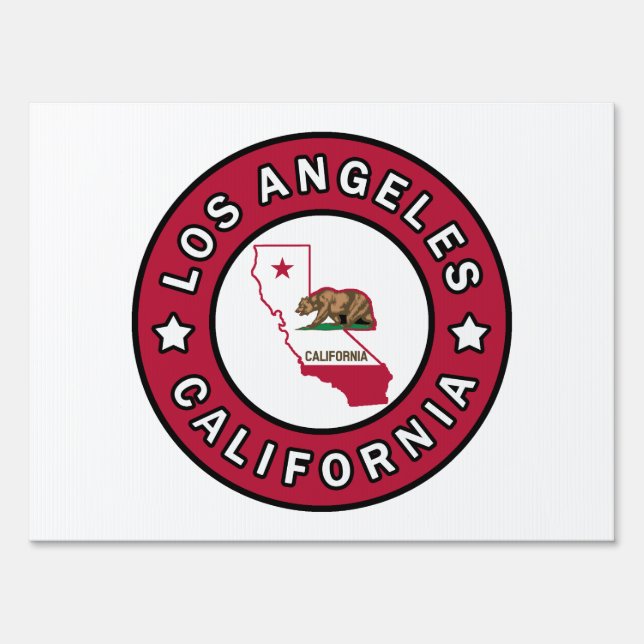 Los Angeles California Yard Sign (Front)