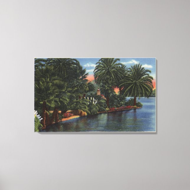 Los Angeles, CaliforniaA Beautiful Park Scene Canvas Print (Front)