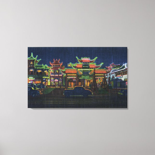 Los Angeles, CaliforniaGateway to New Canvas Print (Front)
