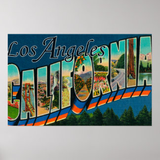 Los Angeles, CaliforniaLarge Letter Scenes Poster