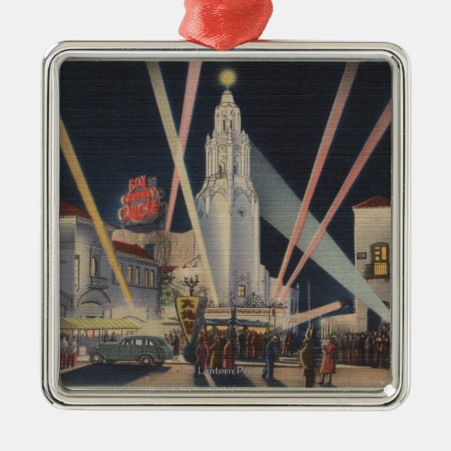 Los Angeles, CAPremier, Carthay Circle Theatre Metal Ornament (Front)