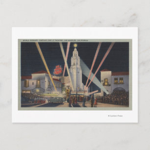 Los Angeles, CAPremier, Carthay Circle Theatre Postcard