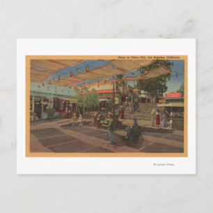 Los Angeles, CAView of Plaza in Chinatown Postcard