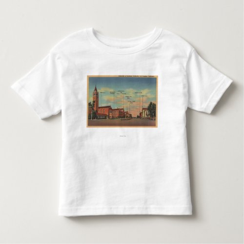 Los Angeles CAView of USC Campus Toddler T_shirt