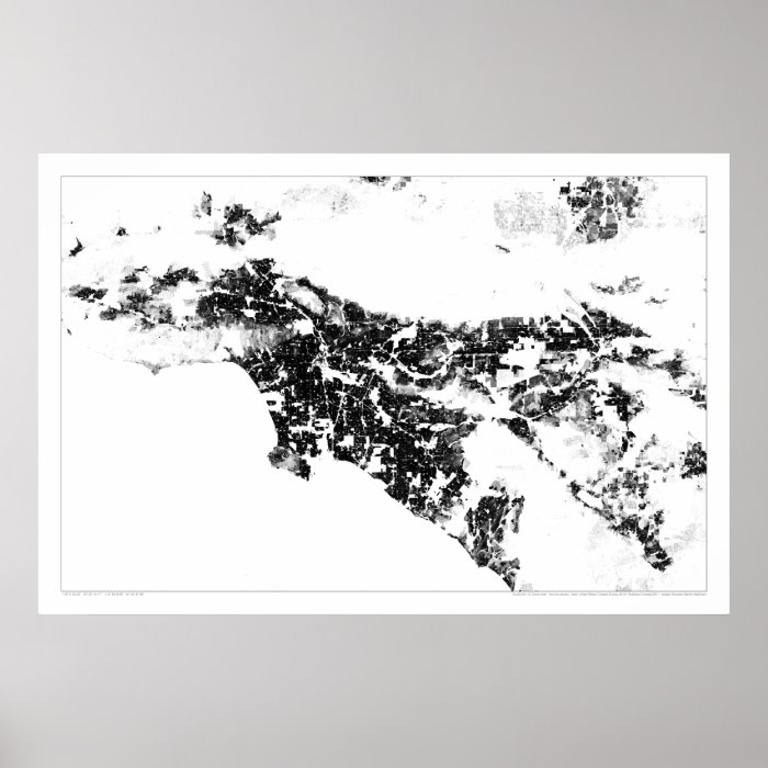 Los Angeles Census Dotmap Print