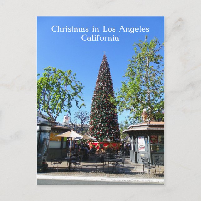 Los Angeles Christmas Postcard! Holiday Postcard (Front)