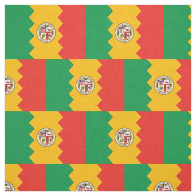 Los Angeles City Flag Fabric (Swatch)