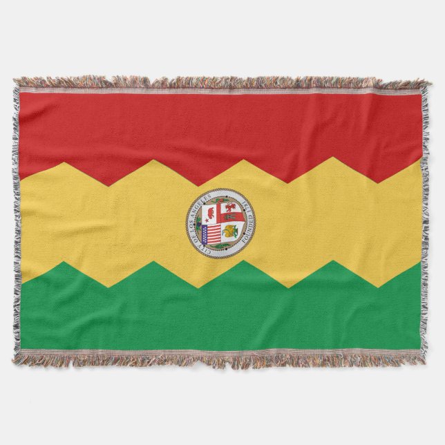 Los Angeles city flag Throw Blanket (Front)