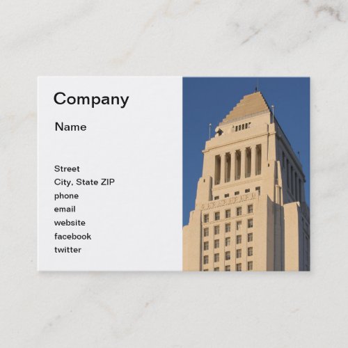 Los Angeles City Hall Business Card