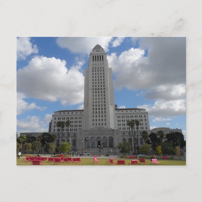 Los Angeles City Hall Postcard (Front)