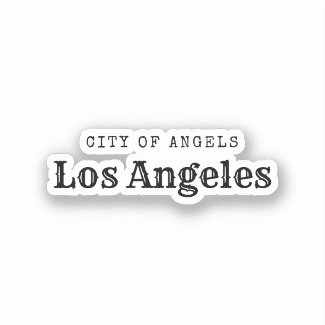 Los Angeles City of Angels Sticker (Front)
