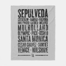 Los Angeles City Streets Map