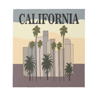 Los Angeles Cityscape Sunset Palm Trees California