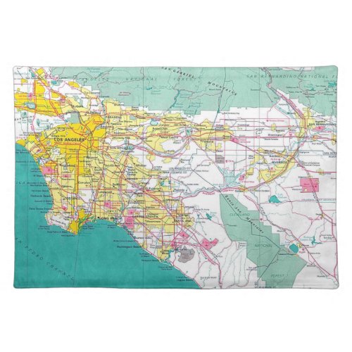 Los Angeles Cloth Placemat