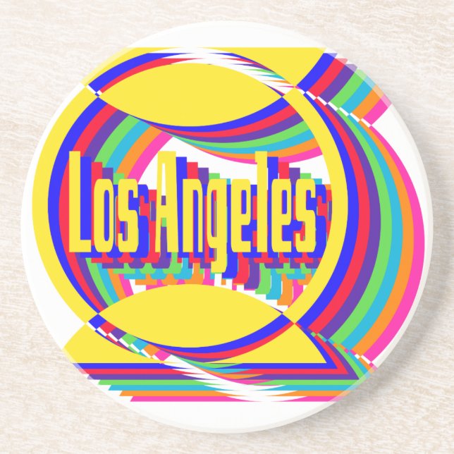 Los Angeles Color Combo 1 Coaster (Front)