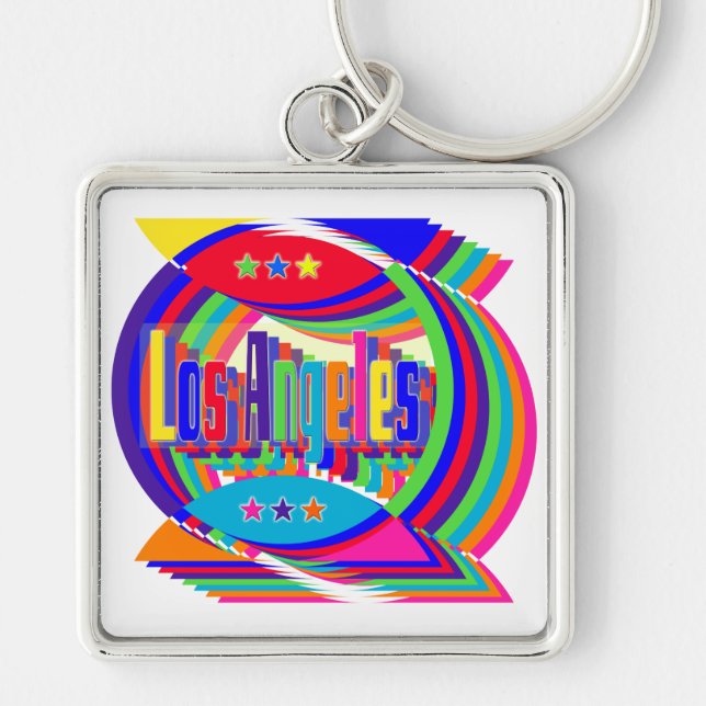 Los Angeles Color Combo 2 Keychain (Front)