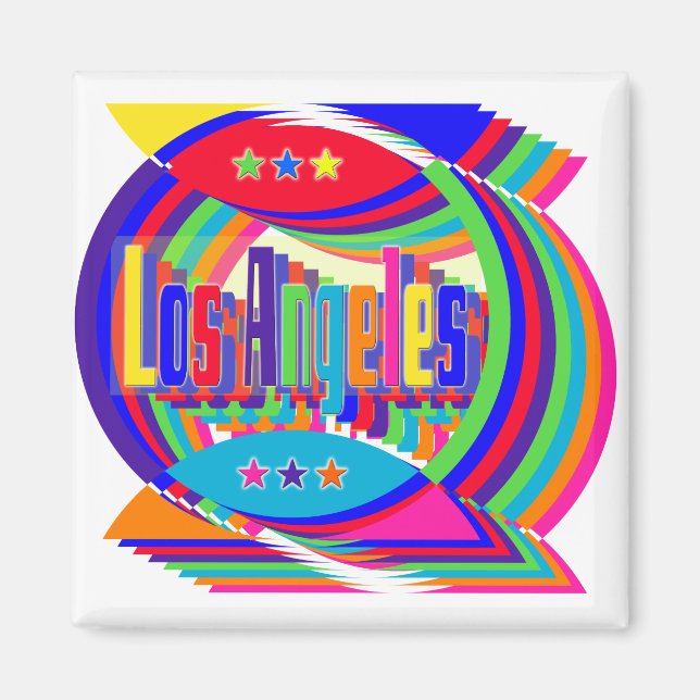 Los Angeles Color Combo 2 Magnet (Front)