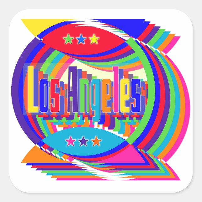Los Angeles Color Combo 2 Sticker (Front)