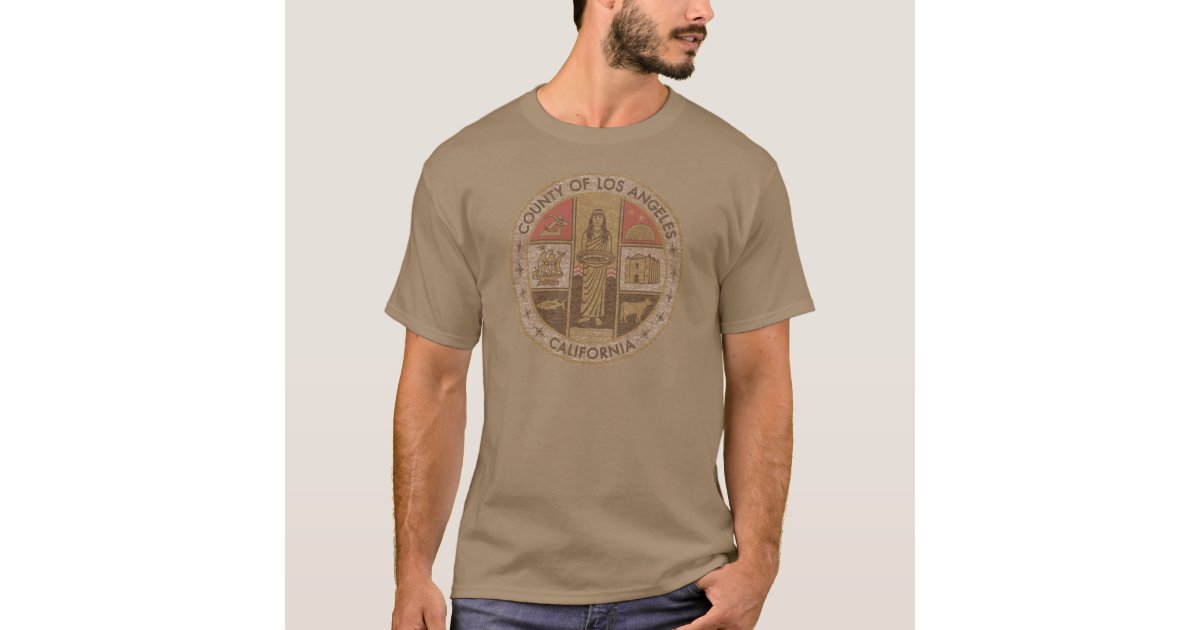 Los Angeles Fire Dept Retro Rams T-Shirt - Fire Attire