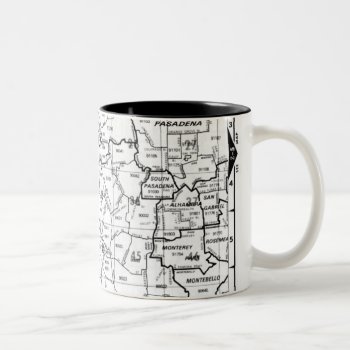 Los Angeles County Street Atlas Two-tone Coffee Mug by WandasStudio at Zazzle