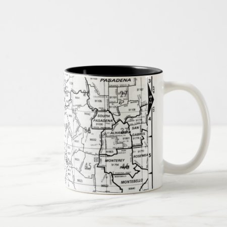 Los Angeles County Street Atlas Two-tone Coffee Mug