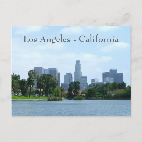 Los Angeles Downtown View Postcard Postcard