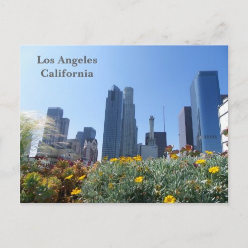 Los Angeles Downtown View Postcard Postcard