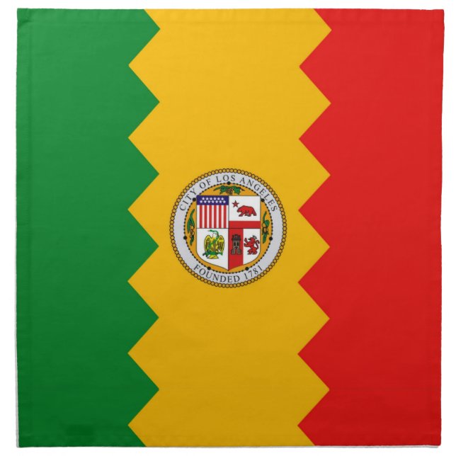 Los Angeles Flag American MoJo Napkin (Front)