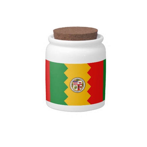 Los Angeles Flag Candy Jar